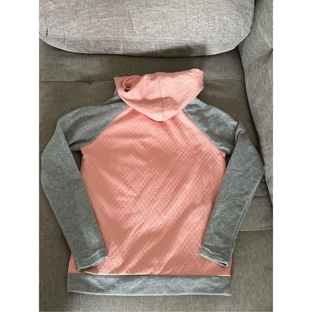 # DOG MOM HOODIE SWEATSHIRT‎ faux quilted center sz small
